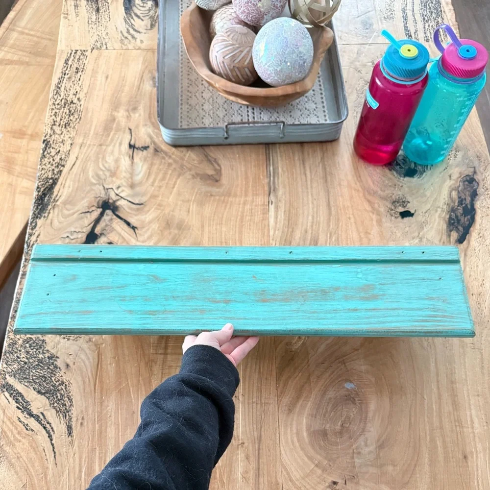 Custom Farmhouse Chic Key Hanger Shelf